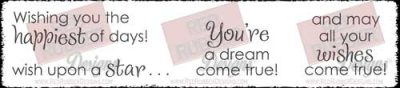 Dream Come True Unmounted Rubber Stamps from Red Rubber Designs